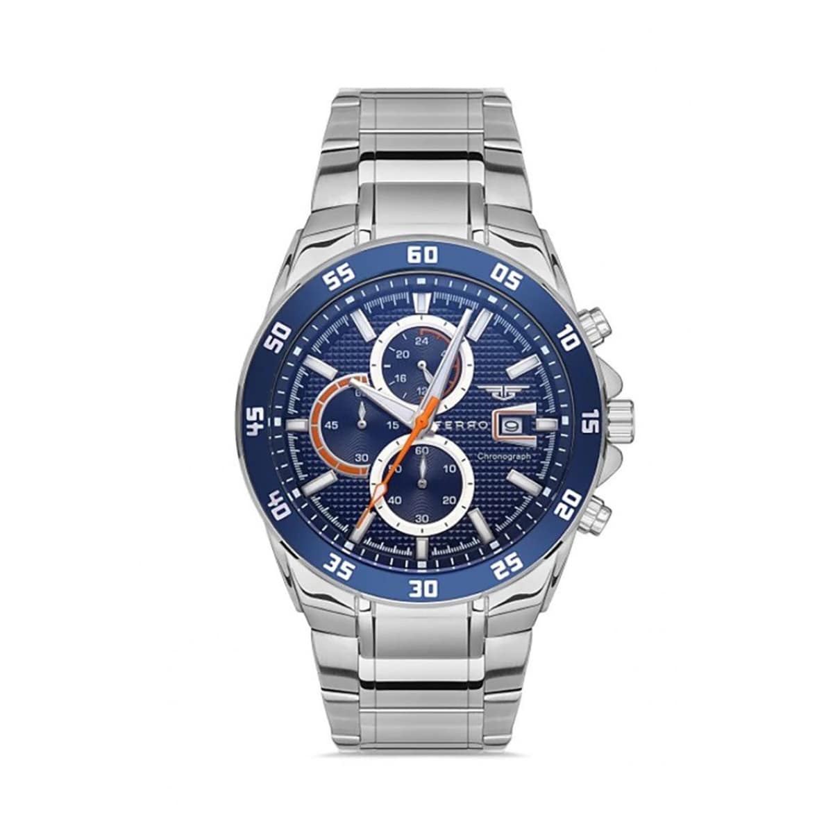 MONTRE FERRO HOMME CHRONO ACIER